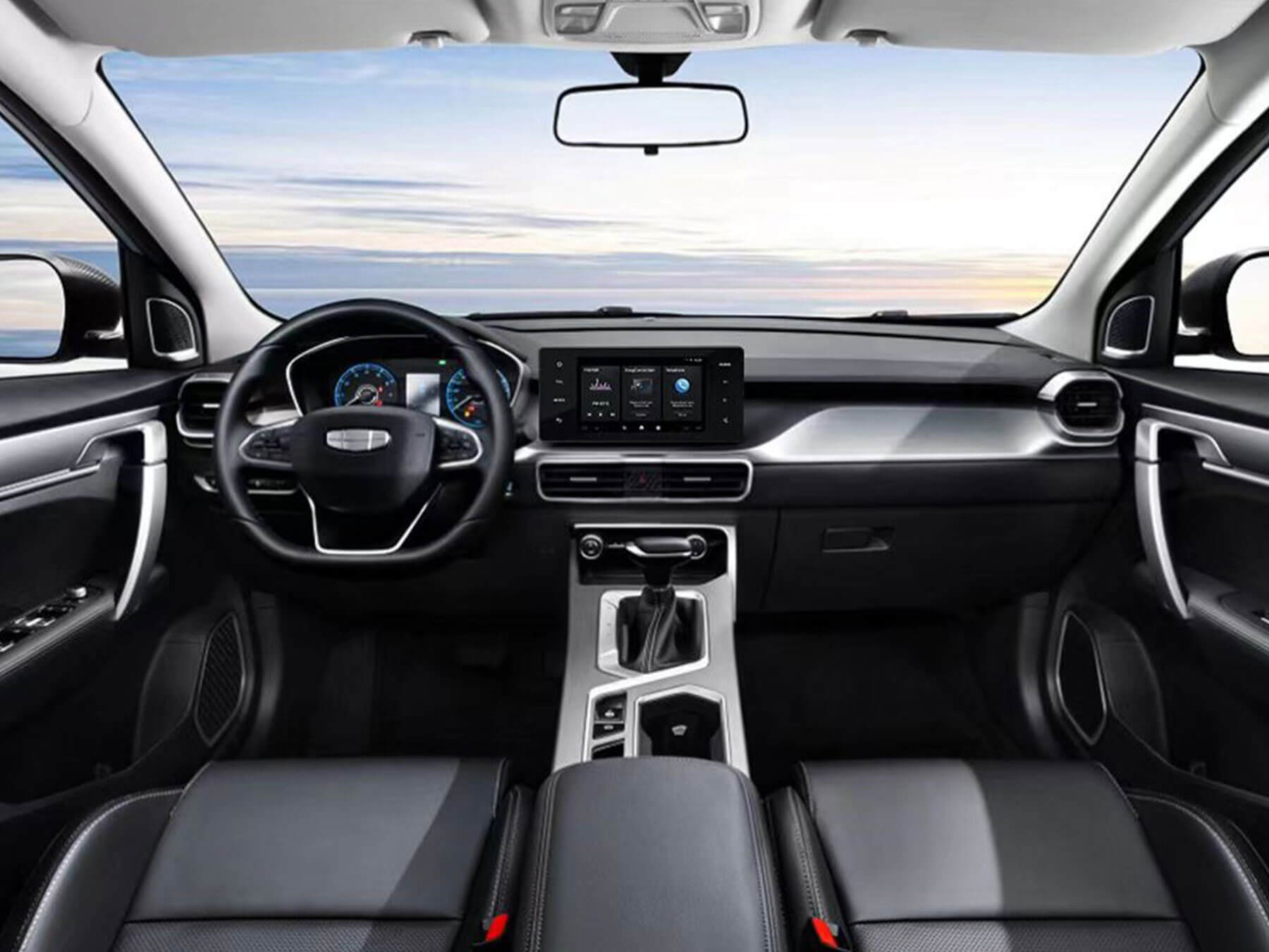 Interior negro con un estilo clásico, elegante y lujoso