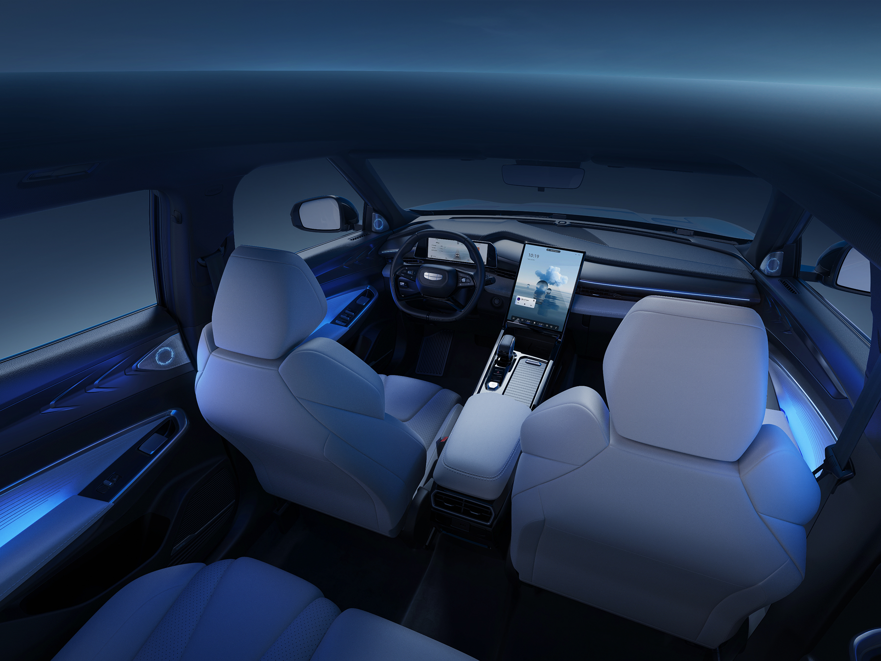 Luz ambiental dinámica de 72 colores